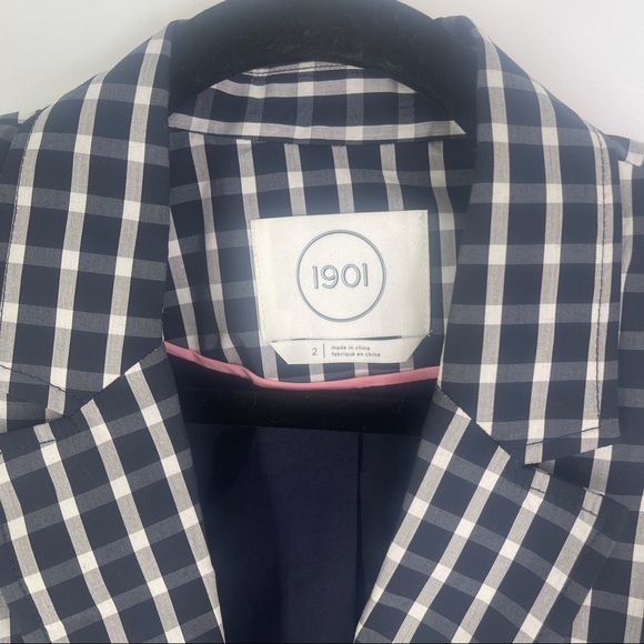 Nordstrom 1901 Charleston Checkered Cotton Blazer - Picture 3 of 12
